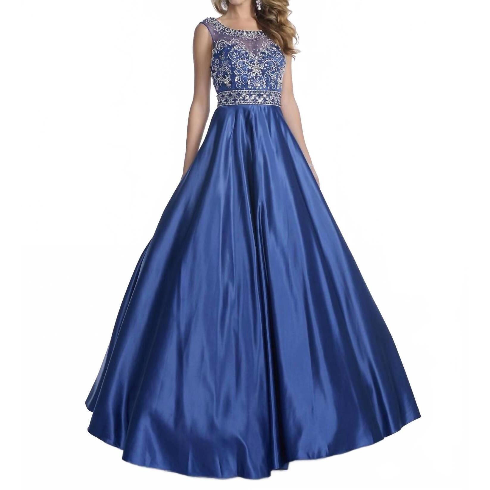 New Karishma Creations Scoopneck Sleeveless Maxi Dress In Royal
